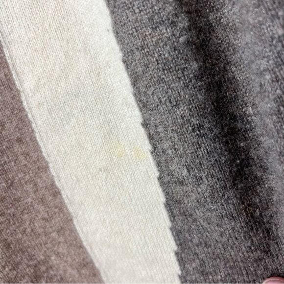 Quinn Cashmere Striped Cardigan Wrap - Picture 5 of 8